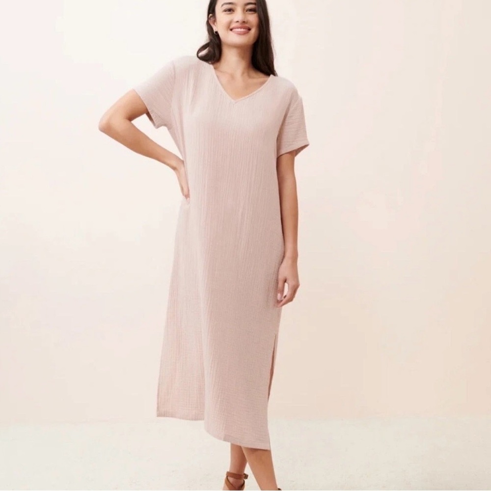 Jenni Kayne Blush Pink Cotton Cypress Dress - read description!